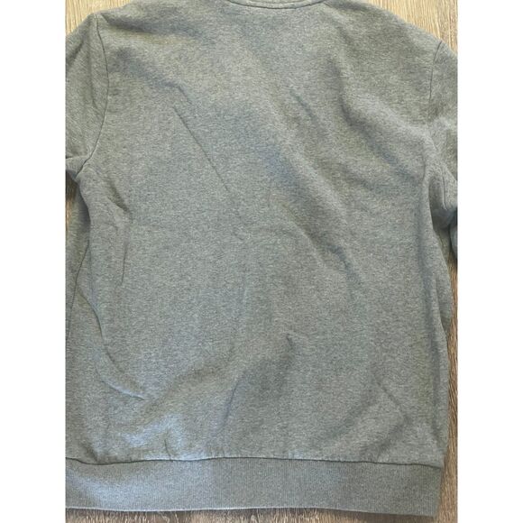 Calvin Klein Soft Touch Fleece Vintage Front Zip Logo Sweatshirt Streetwear SZ L - Picture 5 of 9